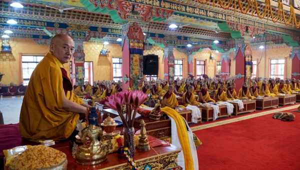H.E. Goshir Gyaltsab Rinpoche Presides over the Sixth Arya Kshema Opening Ceremony
